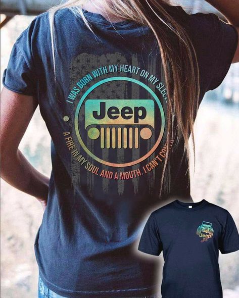 Jeep Shirts Womens, Jeep Designs For Shirts, Jeep T Shirts Women, Jeep Tee Shirts, Tshirt Graphics, Jeep Shirts, Wrangler Sahara, Jeep Wrangler Sahara, Jeep Cars