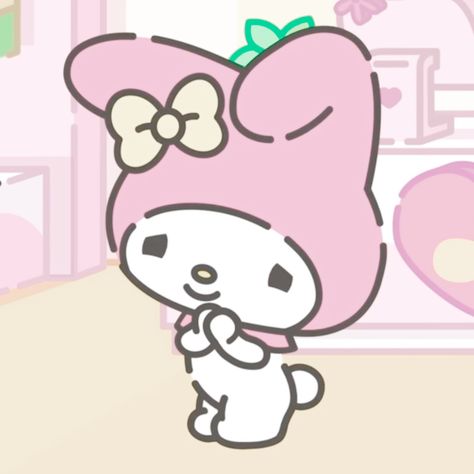 My Melody With Hello Kitty, Cute Melody Pfp, Melody Pfp Cute, Sanrio Icons My Melody, Melody Cute Icon, Melody Pfp, My Melody Pinterest Icon, Melody Hello Kitty, Kitty Wallpaper