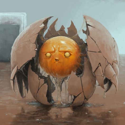 possessed egg - Imgur Monster Concept Art, Fantasy Monster, Monster Design, Creature Concept Art, Arte Fantasy, 판타지 아트, Monster Art, Creature Concept, Creature Design