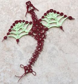 Knit Bookmark, Fire Fly, Weekly Challenges, Needle Tatting Patterns, Butterfly Books, Baby Afghan, Crochet Dragon, Needle Tatting, Crochet Bookmarks