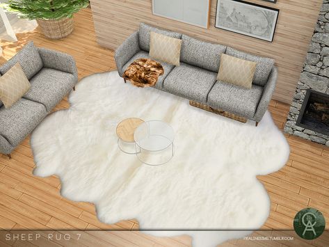 Pralinesims' Sheep Rug 7 Sims 4 Cc Living Room Rug, Sims 4 Urban Rugs Cc, Sims 4 Fluffy Rug, Sims 4 Cc Carpet Rug, Sims 4 Cc Fluffy Rug, Sims4 Cc Rugs, Ts4 Cc Rugs, Ts4 Rugs, Rugs Sims 4 Cc