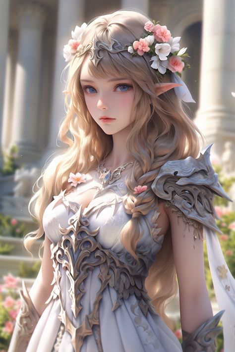 Anime Elf Princess, Elves Female Beautiful, Weiblicher Elf, Elf Princess, Fantasy Elf, Elven Queen, Elven Princess, Warhammer Fantasy Roleplay, Anime Elf