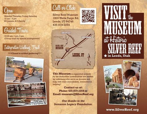 Only open M,Th, F, Sat Historical Brochure Design, Infographic Brochure Design Layout, Pamphlet Design Layout, Pamphlet Ideas, Museum Brochure, Travel Brochure Design, Candle Logo Design, Brochure Infographic, Tourism Design