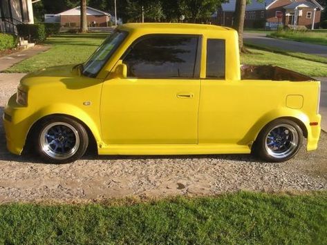 Find used 2005 Scion XB Mini Truck is up for $sale$ Can drive it ... Scion Xb Custom, Cube Car, Toyota Scion Xb, Truck Conversion, Tonka Trucks, Car Man Cave, Metal Fab, Tonka Truck, Mini Truck