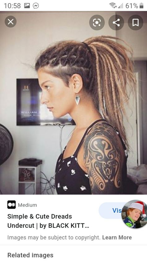 Dreadlocks Undercut, Dreads With Undercut, Short Dreads, Dreads Girl, Mens Hairstyles Thick Hair, Synthetic Dreads, Pinterest Hair, Dread Hairstyles, Dreadlock Hairstyles