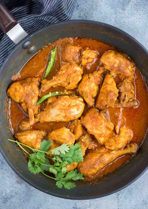 Zero-Oil Chicken Curry No Oil Chicken Recipes, Pumpkin Sweet Potato Soup, Healthy Chicken Curry, Healthy Curry Recipe, Cauliflower Potato Soup, Indian Chicken Curry Recipe, Crispy Chicken Breast, Stuffed Chicken Breast Spinach, Baked Bbq Chicken