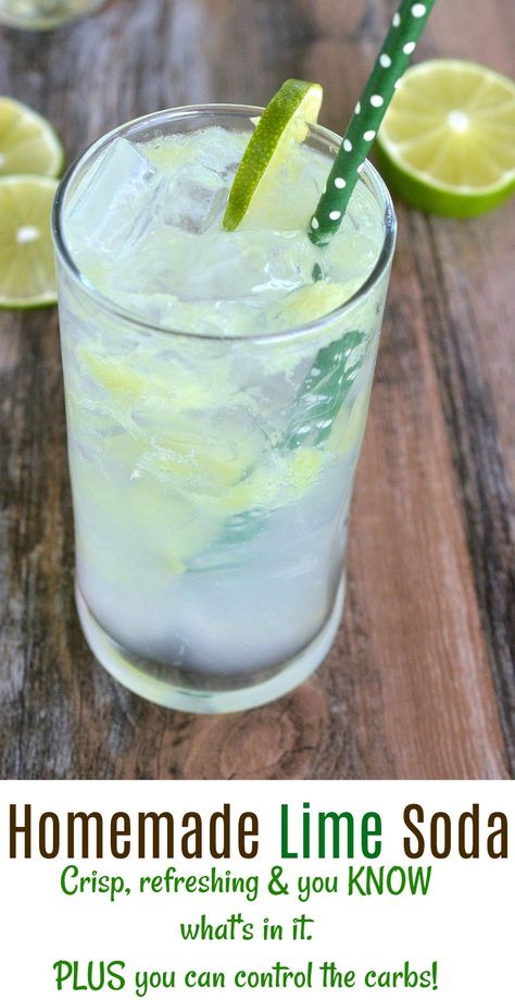 Fresh Lime Soda, Soda Stream Recipes, Soda Alternatives, Vegan Apps, Lime Drinks, Soda Syrup, Healthy Soda, Sweet Lime, Lime Water