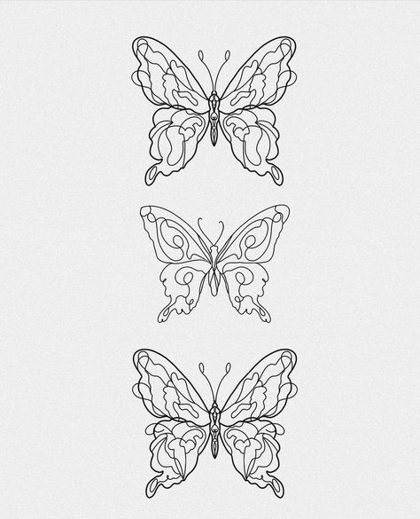 Butterfly Line Art Tattoo, Line Work Butterfly, Linework Butterfly, Line Work Butterfly Tattoo, Abstract Butterfly Tattoo, Butterfly Tattoo Outline, Butterfly Drawing Outline, Line Butterfly Tattoo, Word Tattoo Ideas