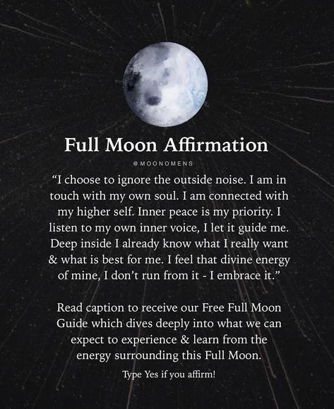 Full Moon Affirmations, December Full Moon, Moon Affirmations, Read Caption, Moon Quotes, Moon Journal, Full Moon Ritual, Capricorn And Aquarius, Inner Voice