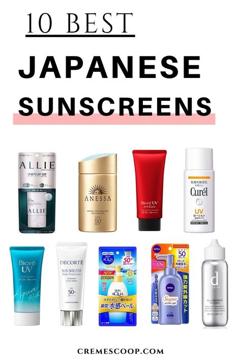 Japan Hair Products, Asian Sunscreen, Japan Sunscreen, Best Japanese Skincare Products, Glass Skincare, Japanese Skincare Routine, Japanese Sunscreen, Best Japanese Skincare, Japanese Skin Care