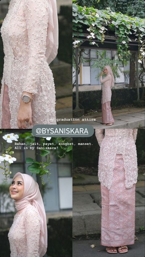 Kebaya Muslim Wisuda, Kebaya Engagement Hijab, Wedding Scents, Model Brukat, Model Kebaya Wisuda, Renda Kebaya, Kebaya Simple, Model Dress Kebaya, Kondangan Outfit