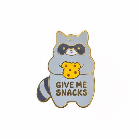 Pins – Sparkle Collective Raccoon Eating, Baby Raccoon, Strawberry Baby, Cat Beanie, Enamel Pin Collection, Jacket Pins, Cool Pins, Chocolate Chip Cookie, Hard Enamel Pin