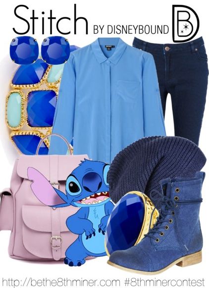 Get the look! Disney is looking for their 8th miner and you... Stitch Disneybound, Subtle Cosplay, Look Disney, Geeky Clothes, Disney Inspired Fashion, Interesting Outfits, Character Inspired Outfits, Disney Bound Outfits, Disney Inspired Outfits