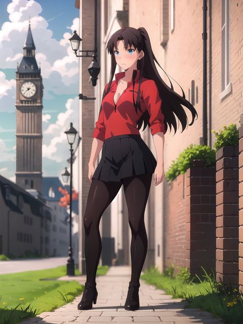 Rin Tohsaka Fanart, Rin Fate Stay Night, Fate Rin Tohsaka, Rin Tohsaka Cosplay, Shirou X Rin, Fate Rin, Fate Stay Night Rin, Ishtar Ereshkigal, Type Moon Anime