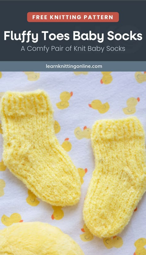 Baby Socks Free Knitting Pattern, Socks Free Knitting Pattern, Baby Socks Knitting Pattern, Baby Socks Pattern, Winter Knitting Patterns, Fall Knitting Patterns, Knitting Space, Free Easy Knitting Patterns, Baby Socks Knit