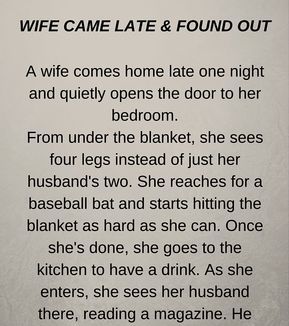 WIFE CAME LATE & FOUND OUT (FUNNY SHORT STORY) – Trending Stories, News, Entertainment, Health, Funny & Celebrity buzz Humorous Short Stories, Short Funny Stories, Short Stories To Read, Quotes Funny Life, Funniest Short Jokes, Inspirational Short Stories, Couples Jokes, English Short Stories, Short Funny Quotes