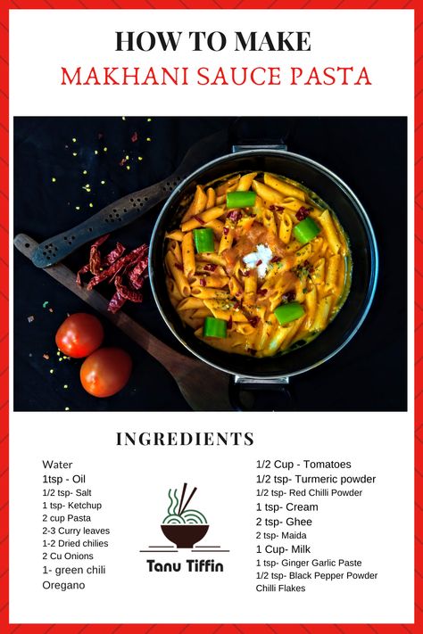 Makhani Sauce Pasta is Very Delicious and easy to Make Recipe. Its thick creamy texture enhances its flavor. All ingredients are easily available in Your Kitchen Space. Makhani Sauce, Red Sauce Pasta, Macaroni Recipes, Sauce Pasta, Healthy Recipes On A Budget, Pasta Ingredients, Lunch Recipes Healthy, Cooking On A Budget, Red Sauce