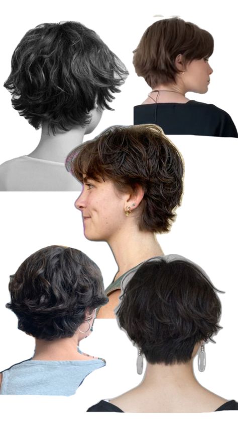 Queer Haircut, Loose Curly Hair, Shaved Hair Designs, Short Hair Tomboy, Hair Inspiration Short, Hairdos For Short Hair, Peinados Fáciles Para Cabello Corto, Shot Hair Styles, Haircuts Straight Hair