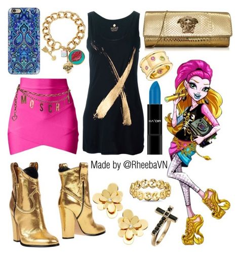 "Gigi Grant 2 (Monster High)" by rheebavn ❤ liked on Polyvore featuring Casadei, Horo, Versace, Moschino, Casetify, Betsey Johnson, Chanel, Kate Spade, GUESS and Gucci Gigi Grant Aesthetic, Grant Aesthetic, Gigi Grant, Monster High Costume, Monster High Clothes, Cheerleading Bows, High Clothes, Inspired Clothes, Moster High