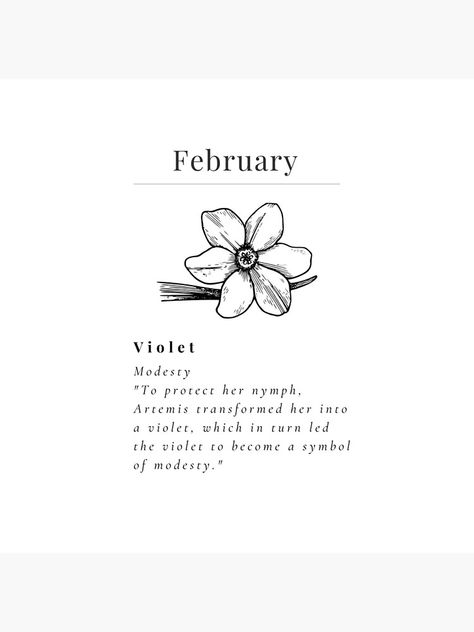 "Minimalistic Birth flower February Violet flower meaning Modesty" Tote Bag for Sale by StarsRainDown Violet Flower Meaning, Birth Flower February, Flower February, February Flower, Violet Flower Tattoos, February Violet, February Birth Flower, February Birth Flowers, Flower Tattoo Meanings