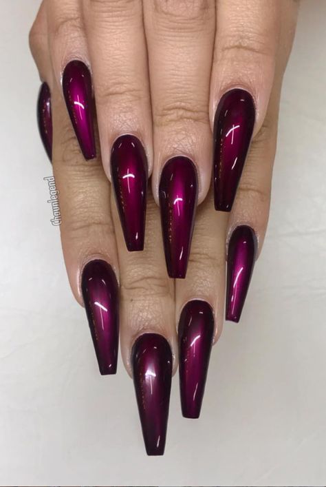 A women's lifestyle destination dedicated to style, entertainment, love, and living beautifully. Nail Goals, Purple Nail, Coffin Shape Nails, Acrylic Coffin, Unique Acrylic Nails, Coffin Nails Long, Popular Nails, Acrylic Nails Coffin, Nails Coffin