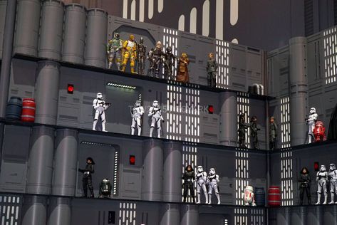 Star Wars Man Cave, Star Wars Room Decor, Star Wars Crafts, Star Wars Room, Star Wars Decor, Star Wars Diy, Star Wars Models, Star Wars Black Series, 6 Figures