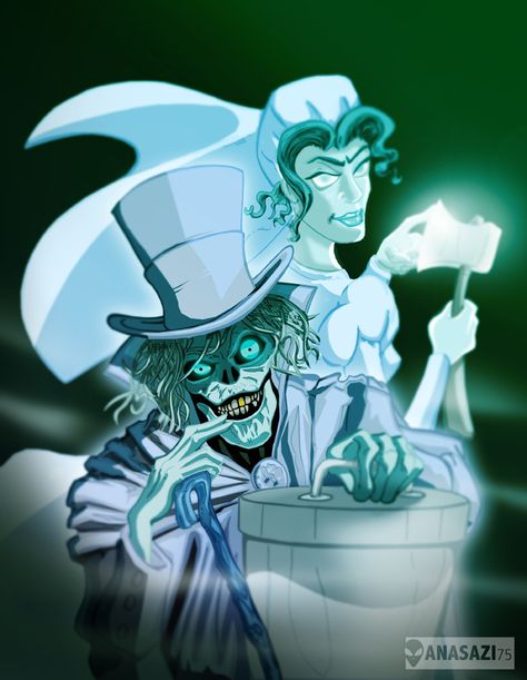 Disney Haunted Mansion Art, Ghost Comic, Haunted Mansion Halloween, Hatbox Ghost, Haunted Mansion Disneyland, Disney Attractions, The Haunted Mansion, Dark Disney, Disney Rides