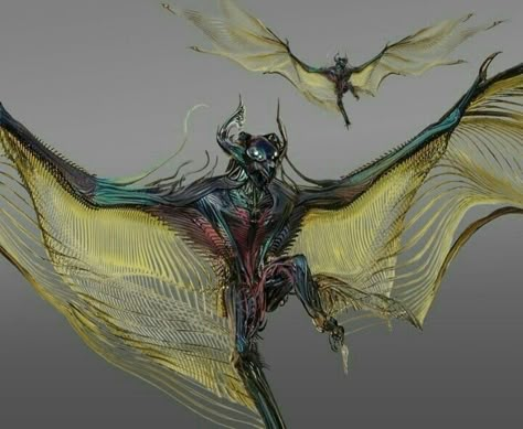 Asgard Concept Art, Mech Wings, Marvel Concept Art, Marvel Characters Art, Marvel Artwork, Alien Design, Alien Concept, Creature Drawings, Alien Concept Art