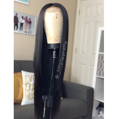 30 Inch Frontal Wig- Jet Black #30inchwig #frontalwig #handmade #jetblackwig 30 Inch Straight Wig, Straight Wig Hairstyles, Wig Snatched, College Hair, Straight Middle Part, Lace Front Straight, Wig Collection, Lace Fronts, Amazing Hairstyles