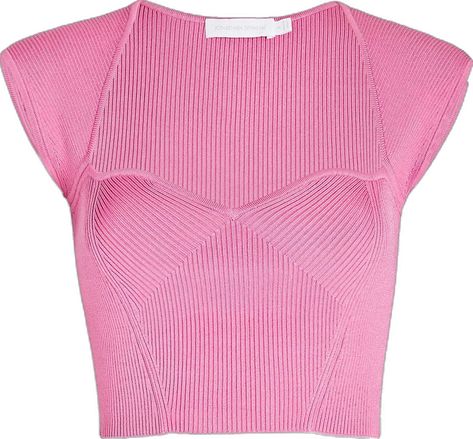 Rib Knit Crop Top, Preppy Tops, Mode Instagram, Looks Party, Cute Preppy Outfits, Ribbed Crop Top, Jonathan Simkhai, Really Cute Outfits, Knit Crop Top