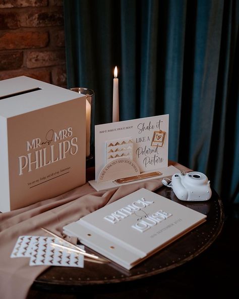 Polaroid Photo Guestbook 📸 You guys LOVED our Polaroid sign set with our guestbook at last Sundays wedding fair! Polaroid sign set… | Instagram Polaroid Camera Film, Emily Robinson, Vision Ideas, Book Area, Photo Corner, Acrylic Card, Sign Fonts, Photo Concept, Acrylic Signage