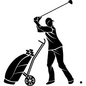 Golf Player Vector Image Golf Watercolor, Golf Silhouette, Golf Vector, Golf Svg, Wood Discs, Used Golf Clubs, Golf Art, Golf Stuff, Golf Quotes