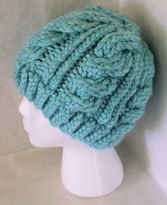 Loom Stitches, Loom Knitting Patterns Hat, Knitting Cables, Round Loom Knitting, Circle Loom, Loom Hats, Loom Knitting Tutorial, Crochet Weave, Loom Knit Hat