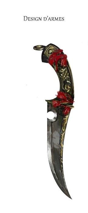 Curved Assassin's Creed Dagger Curved Knife Tattoo, Curved Dagger Tattoo, Dagger Concept Art, Fantasy Equipment, Dagger Drawing, Fantasy Dagger, Knife Tattoo, Fashion Design Drawing, Types Of Knives