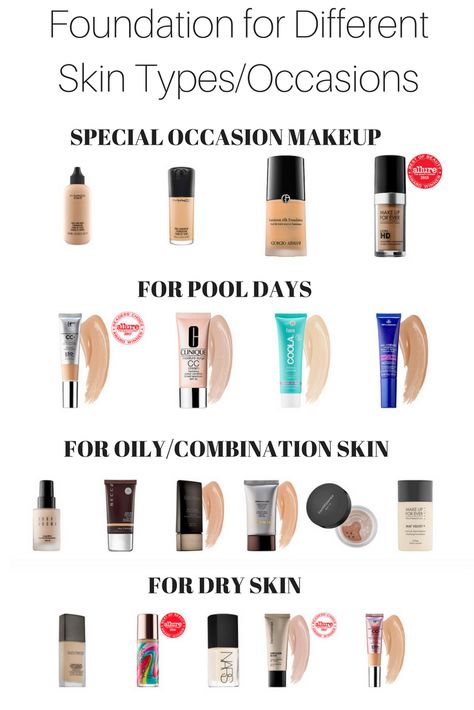 Foundation for different skin types and occasions | Why I Wear Different Foundations | www.simplystine.com Types Of Foundation, Special Occasion Makeup, Different Skin Types, How To Grow Eyebrows, Anti Aging Oils, Younger Looking Skin, Face Scrub, Nyx Cosmetics, Combination Skin