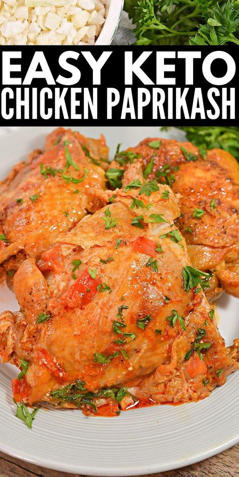 Hungarian Paprika Chicken, Stylish Cravings, Chicken Pakora, Chicken Cutlet Recipes, Chicken Poppers, Low Carb Cheesecake Recipe, Chicken Paprikash, Baked Avocado, Ground Chicken Recipes