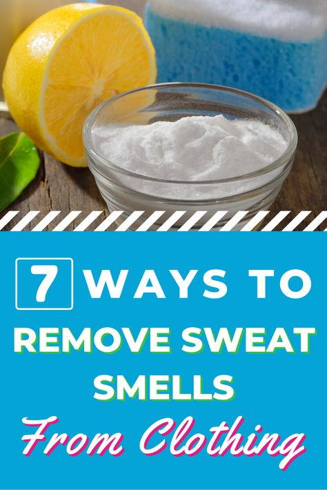 Smelly Laundry, Remove Odor From Clothes, Underarm Smell, Smelly Underarms, Smelly Clothes, Remove Sweat Stains, Baking Soda Benefits, Underarm Odor, Sweat Stains