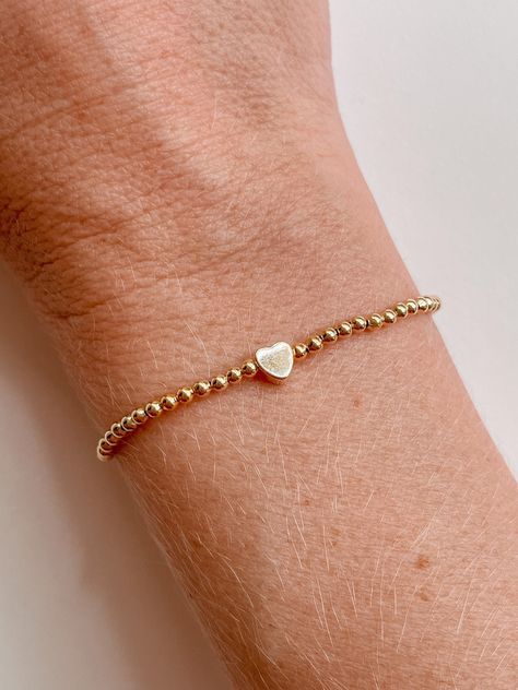 Real Gold Bracelet, Star Crown, Valentines Bracelets, Gold Heart Bracelet, Paw Print Charm, Stacking Bracelets, Ball Bracelet, Personalized Gifts For Mom, Star Bracelet