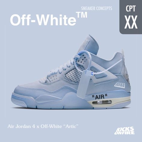 Jordan 4 Off White, Sneaker Outfits, Nike Air Jordan 4, Nike Fashion Shoes, Jordan Shoes Girls, Jordan Shoes Retro, Pretty Shoes Sneakers, Jordan 4s, All Nike Shoes