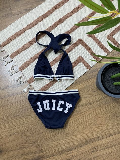 VINTAGE JUICY COUTURE BEACH 2000s SWIMSUIT Juicy Couture Swimsuit, 2000s Swimsuit, Couture Swimsuit, Vintage Juicy Couture, Beach Bunny, Luxury Vintage, Other Woman, Christmas Wishlist, Accessories Shop