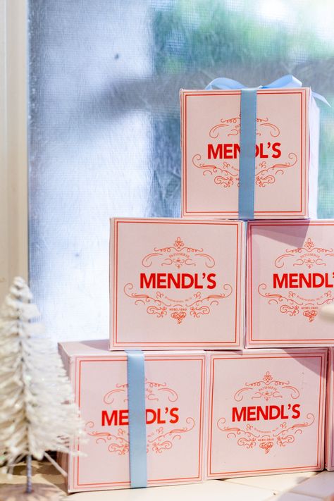 Wes Anderson Christmas, Kitchen Window Display, Wes Anderson Grand Budapest, Cake Boxes Packaging, Festive Holiday Cocktails, Fake Cakes, Printable Boxes, Sugared Cranberries, Dessert Packaging