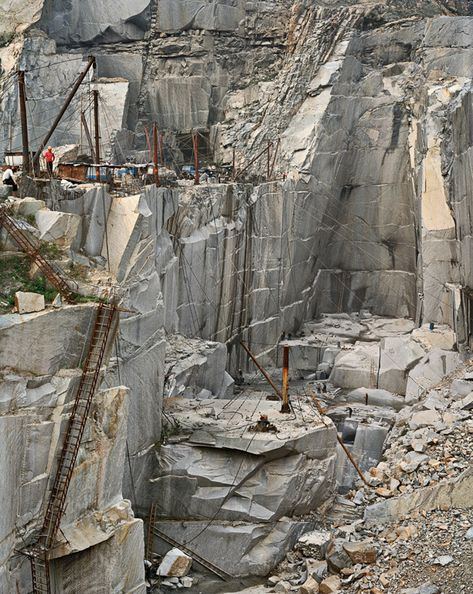 Edward Burtynsky, Rock Quarries, Old Abandoned Buildings, Stone Quarry, Organic Elements, Modern Marble, Landscape Concept, Level Design, Environment Concept Art