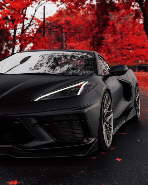 CarLifestyle on Instagram: “Rate this Corvette C8 1-100. Go! 🏎 @gabe.design #carlifestyle” 4k Cars Wallpaper, Corvette C8 Wallpaper, Corvette Aesthetic, Disney Cars Wallpaper, Black Corvette, C8 Corvette, Black Cars, Corvette C8, Cars Wallpaper