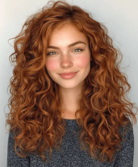 Copper Autumn Hair, Auburn Hair With Blue Eyes, Dark Auburn Hair Curly, Curly Brown Red Hair, Curly Red Hair Naturally, Cinnamon Color Hair, Copper Balayage Curly Hair, Warm Auburn Hair Color, Red Curly Hairstyles