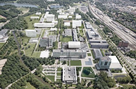 Gallery of Student Housing Campus Eindhoven University of Technology / Office Winhov + Office haratori + BDG Architecten - 10 Eindhoven Airport, College Architecture, Science Park, Student Housing, Student House, Industrial Park, City Garden, Street Design, University Campus