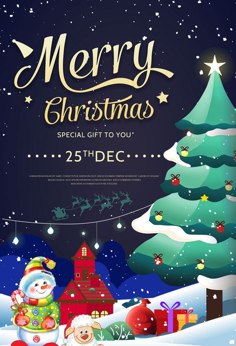 merry christmas winter party poster#pikbest#Templates Christmas Event Poster Graphic Design, Christmas Event Poster, Poster Natal, Party Design Poster, Event Brochure, Christmas Party Poster, Merry Christmas Poster, Christmas Graphic Design, Graphic Shapes Design