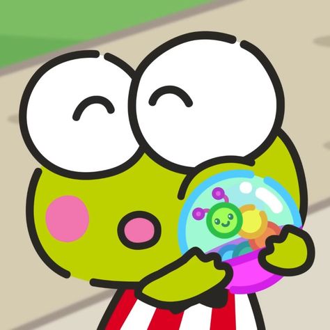 Keroppi Aesthetic, Keroppi Icon, Sanrio Aesthetic, Itty Bitty Baby, Walpaper Hello Kitty, Bow Wallpaper, Hello Kitty Characters, Hello Kit, Funny Frogs