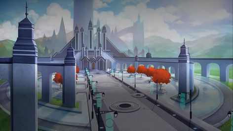 RWBY Amity Arena Arena Background Wallpapers - Album on Imgur Rwby Velvet, Dorm Artwork, Beacon Academy, Beacon Tower, Cityscape Drawing, Team Rwby, Rwby Fanart, Fantasy Castle, Environment Concept Art