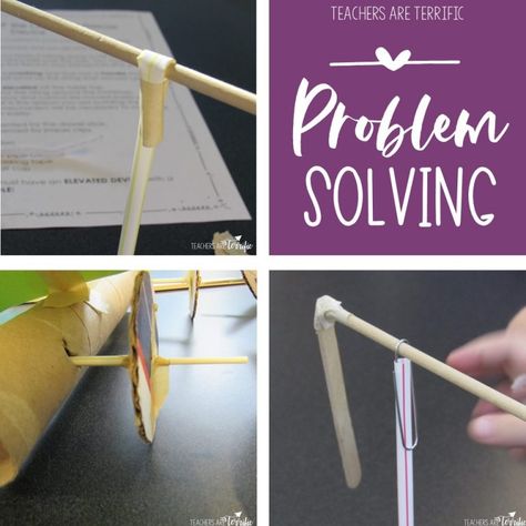 "Solving problems is what STEM is all about. Everything the students do leads to solving a problem and then another and then another." What problems are you setting for STEM challenges this week? Science Exhibition Projects, Elementary Stem, Elementary Stem Activities, Stem Elementary, Problem Solving Activities, Fun Projects For Kids, Stem Teacher, Engineering Science, Solving Problems