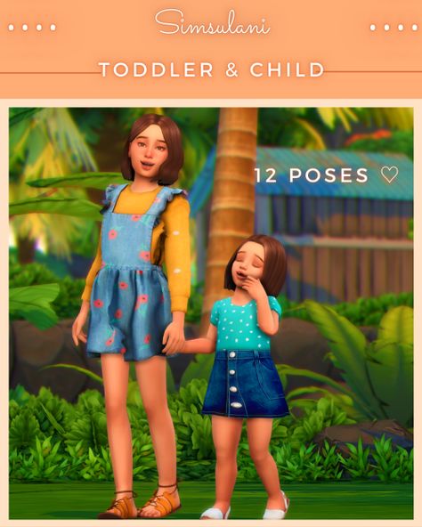 Sims 4 Child And Toddler Poses, Sims 4 Kids Poses, Child Poses Sims 4, Simsulani Poses, Sims 4 Toddler Poses, Sims 4 Child Poses, Sim4 Mods, Sims4 Pose, Poses Sims 4